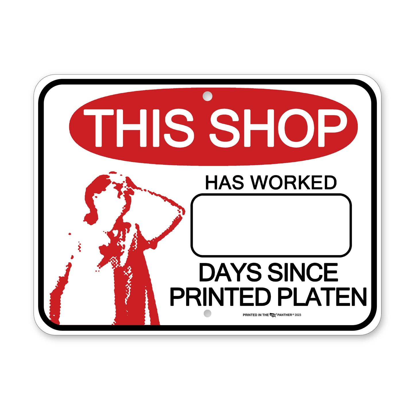 Panther® Accountability Aluminum Sign