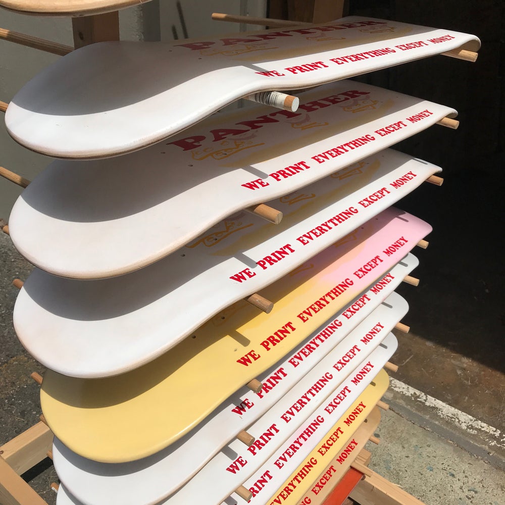 Panther "Sub" Hand Printed Skateboard Deck