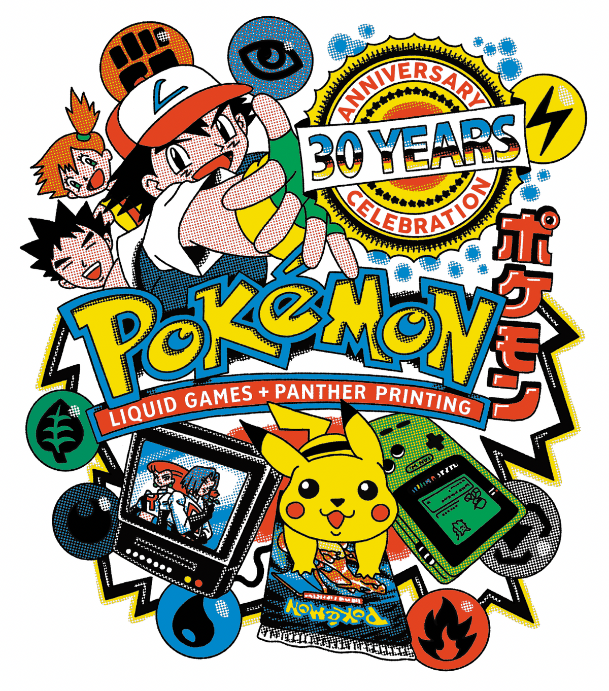 Panther®  x Liquid Games Pocket Monster Tee