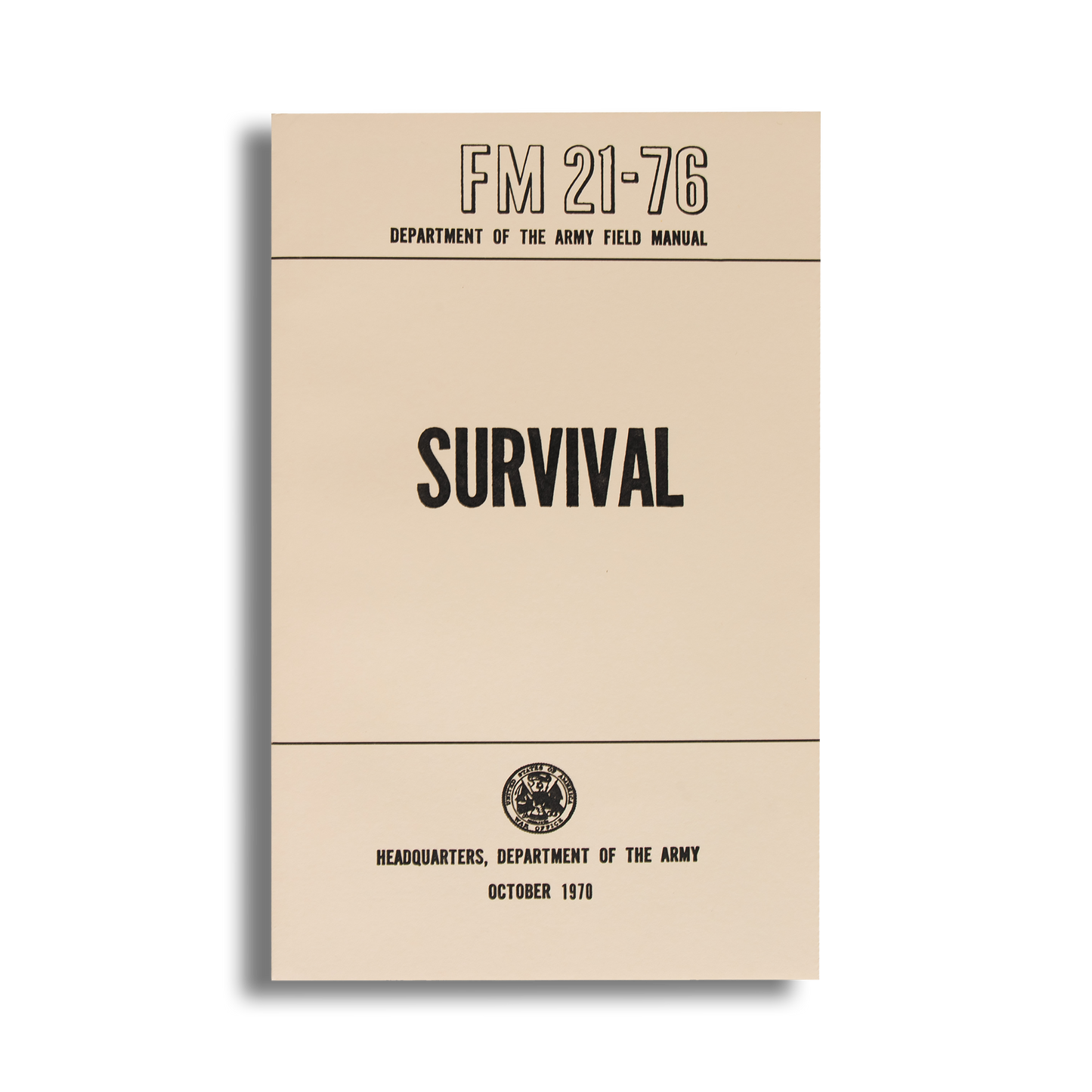 SURVIVAL FIELD MANUAL 1970