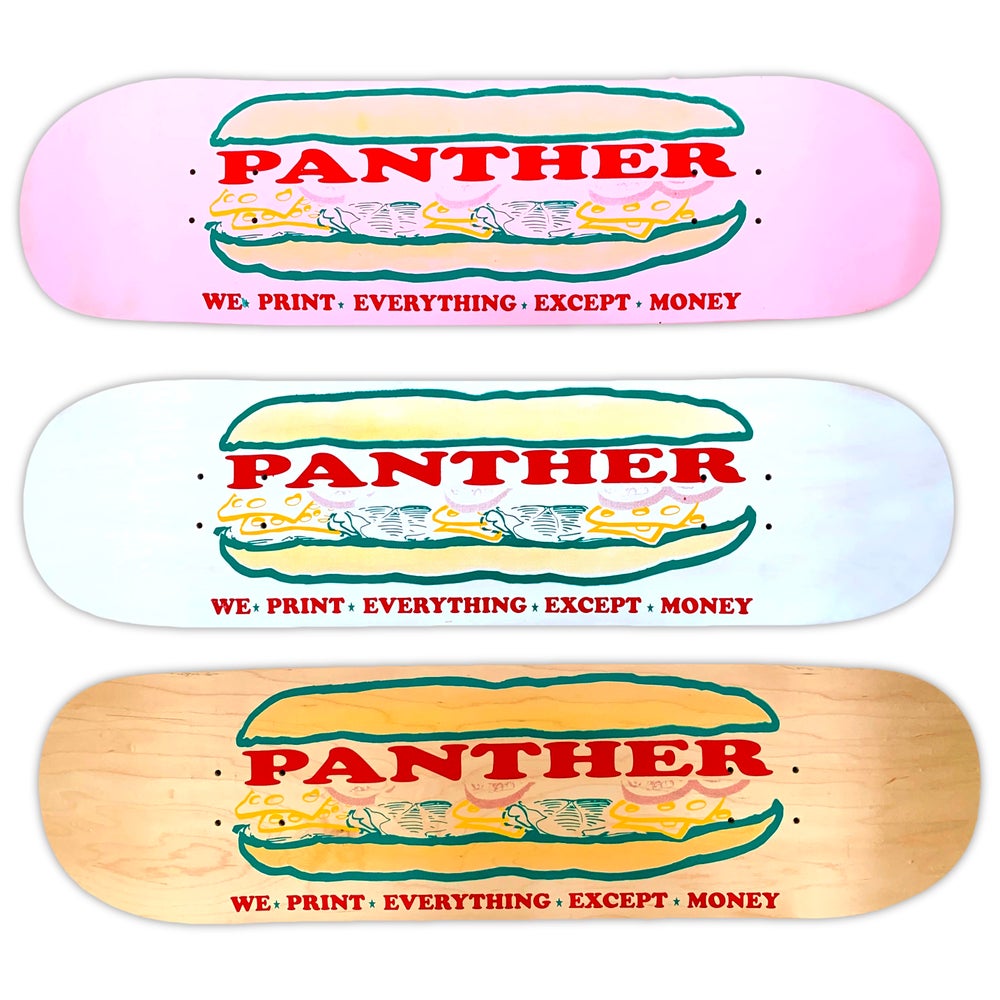 Panther "Sub" Hand Printed Skateboard Deck